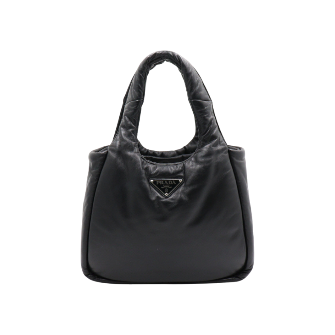 프라다 1BG413 블랙 나파 패딩 소프트 미디엄 토트백 aa47375(Prada Black Nappa Padded Medium Tote Bag 1BG413)