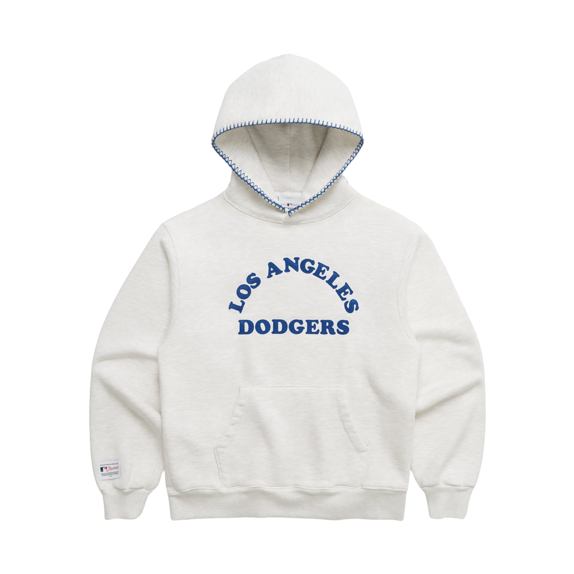 UK64001212 Madhappy Dodgers Cooper Applique Hoodie Ash