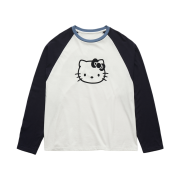 Farven x Hello Kitty Raglan Long Sleeve T-Shirt_Navy