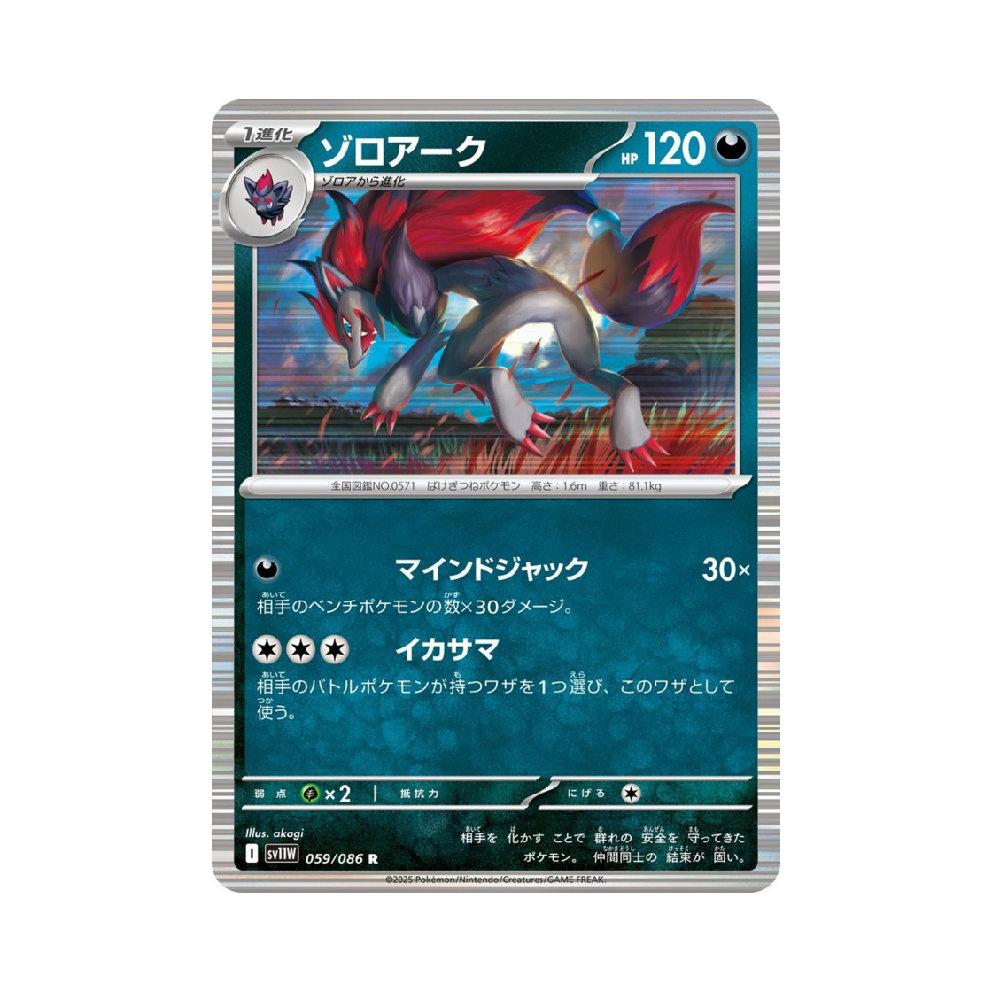 포켓몬 TCG 조로아크 R 화이트 플레어 (일어판)(Pokemon TCG Zoroark R White Flare (Japanese Ver.)) - 1