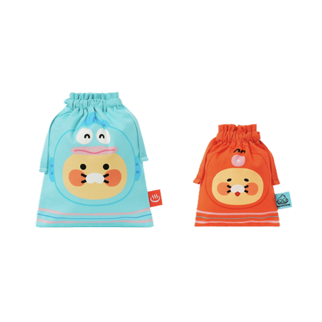 한교동 x 카카오프렌즈 파우치 춘식이 (2개 세트)(Hangyodong x Kakao Friends Pouch Chunsik (Set of 2))