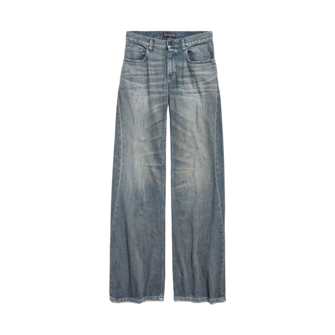 852328TTW763394 (W) Balenciaga Wide Leg Pants Blue