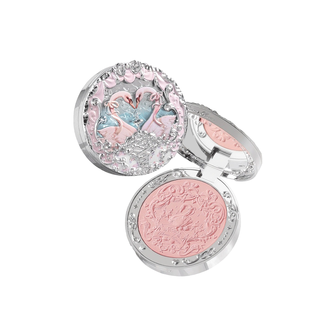 - Flower Knows Swan Ballet Embossed Blush 02 Romanticism