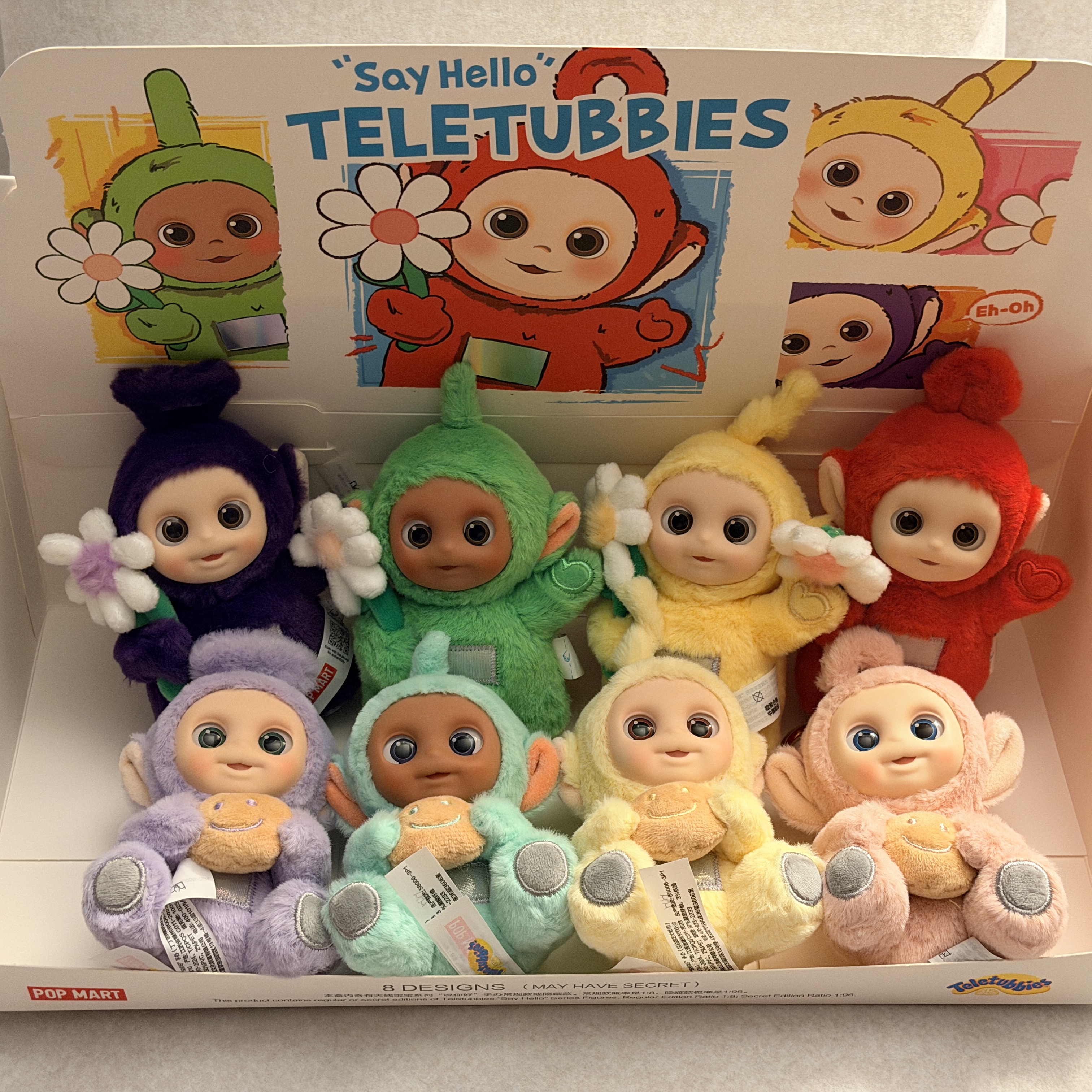 Pop Mart Teletubbies Say Hello Series Figures Sealed Case Dipsy's Naughty Flower (Opened Case), Pop Mart Teletubbies Say Hello Series Figures Sealed Case (8 Blind Boxes) 착용 스타일 - 2