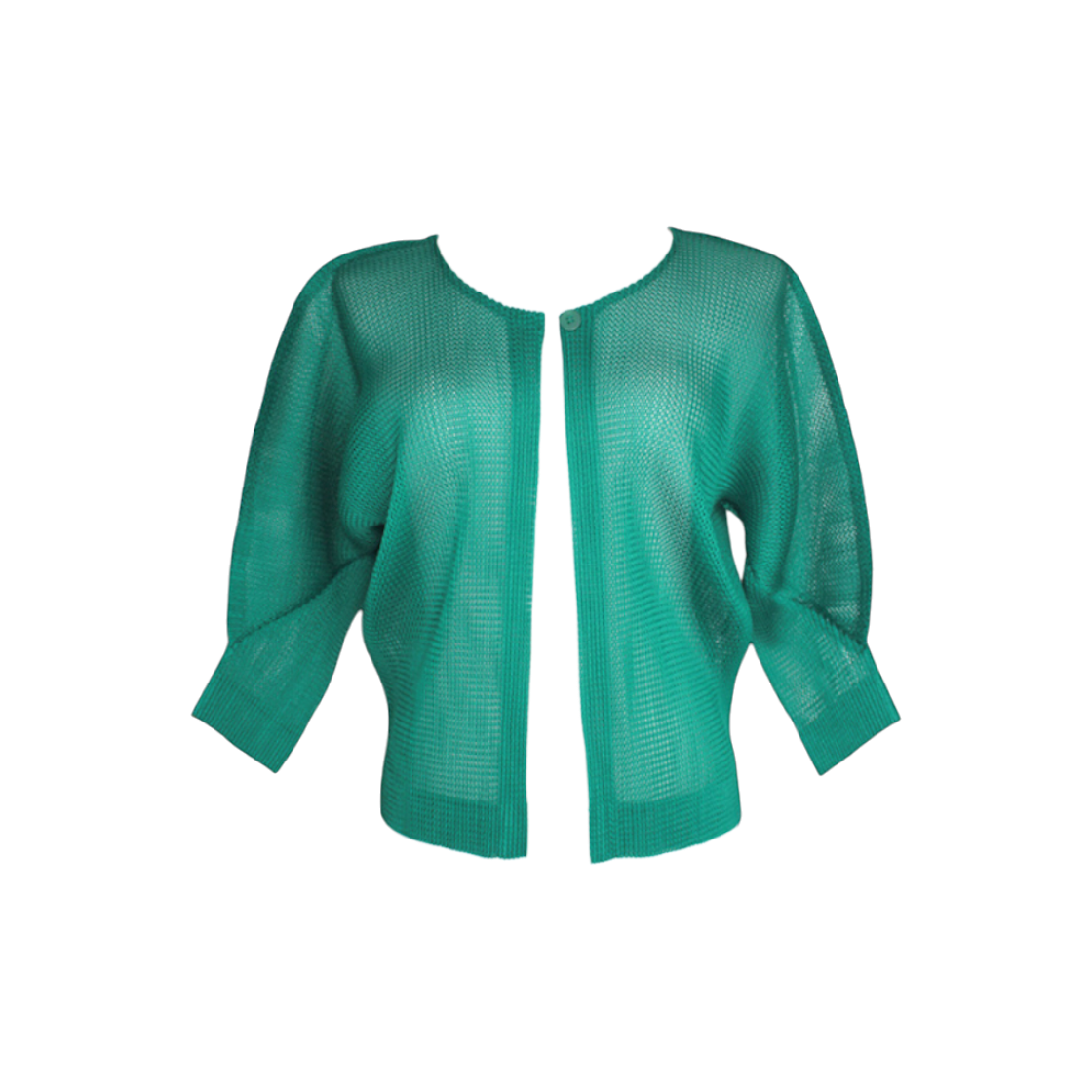 이세이 미야케 플리츠플리즈 그린 메쉬 가디건 5(Issey Miyake Pleats Please Green Mesh Cardigan 5)