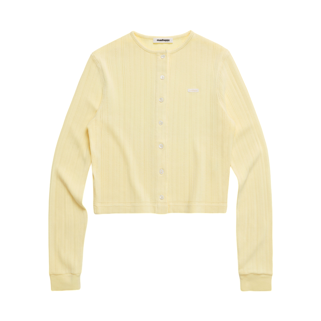 WK73022202 (W) Madhappy Pointelle Knit Cardigan Sol