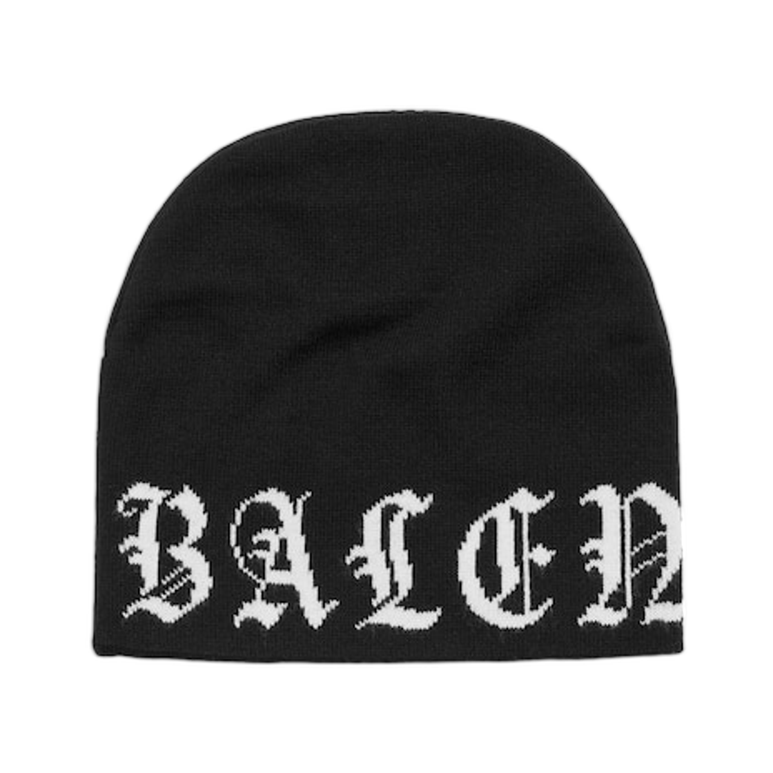 발렌시아가 올 어라운드 블랙레터 비니 블랙 화이트(Balenciaga All-Around Blackletter Beanie Black White) - 1