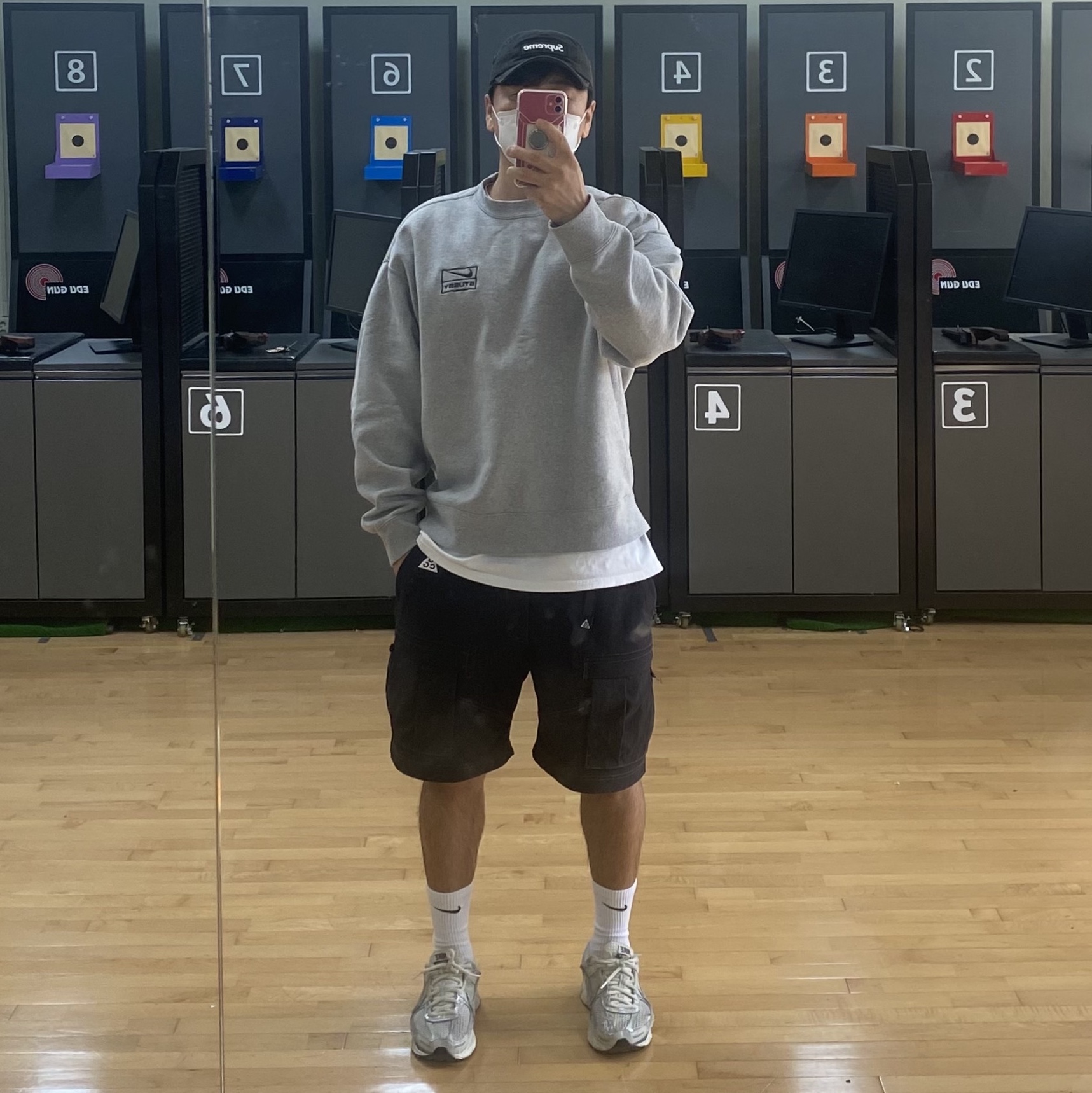 Nike ACG Smith Summit Cargo Pants Black Summit White - Asia 착용 스타일