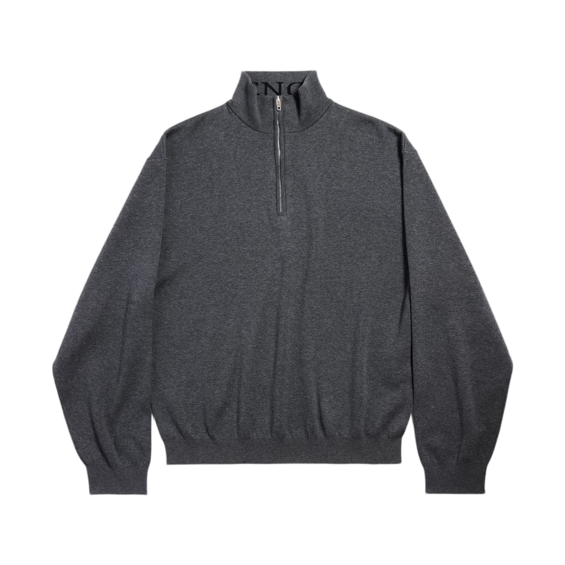 848830T34231262 Balenciaga Half-Zip Sweater Grey