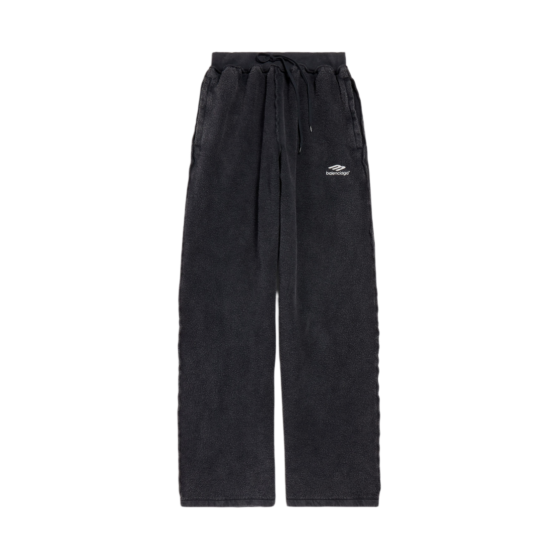 850423TTVH71041 Balenciaga 3B Sports Icon Inside-Out Oversized Sweatpants Faded Black