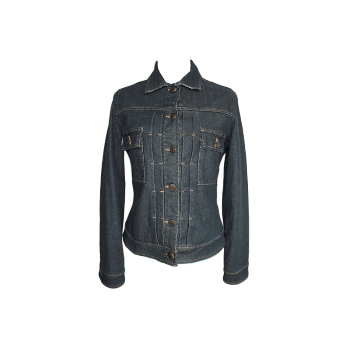 ITHDEWGLCTWR Burberry Charcoal Gray Work Denim Jacket Size 44