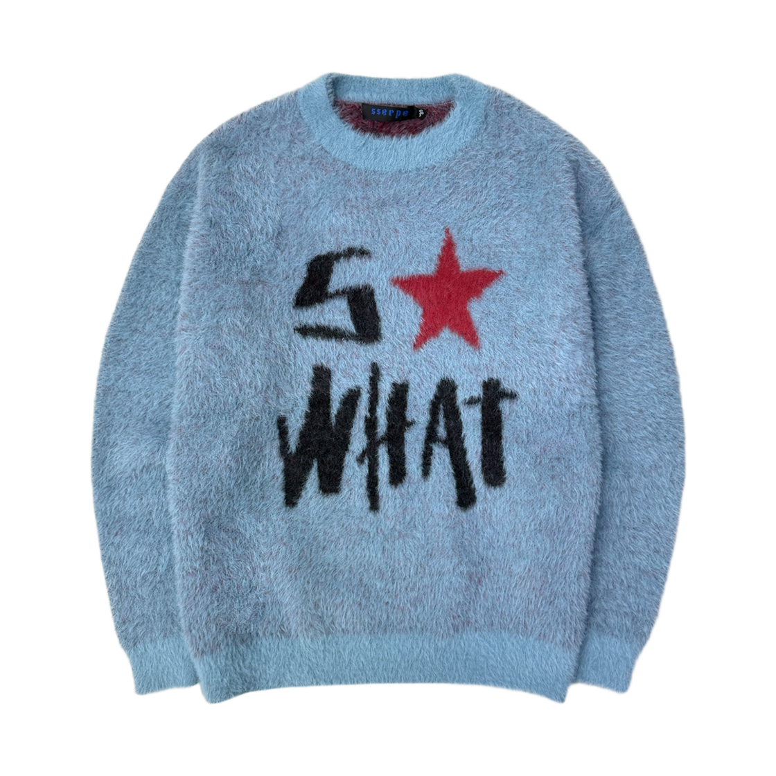 쎄르페 SO WHAT 헤어리 니트 스웨터 터키 블루(SSERPE So What Hairy Knit Sweater Turquoise)