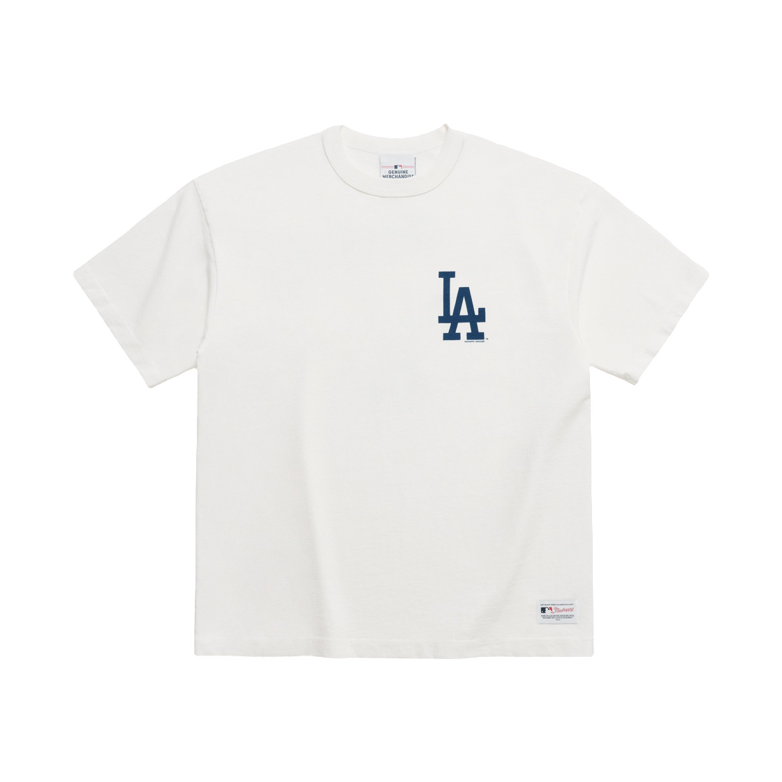 UK57007211 Madhappy Dodgers Printed Heavyweight T-Shirt White