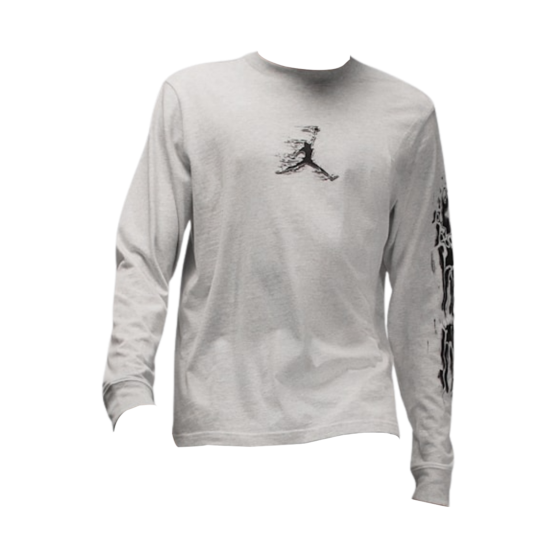 조던 스포츠 드라이핏 롱슬리브 티셔츠 그레이 헤더 블랙 (HQ9038-050)(Jordan Sport Dri-Fit Long Sleeve T-Shirt Grey Heather Black (HQ9038-050)) - 1