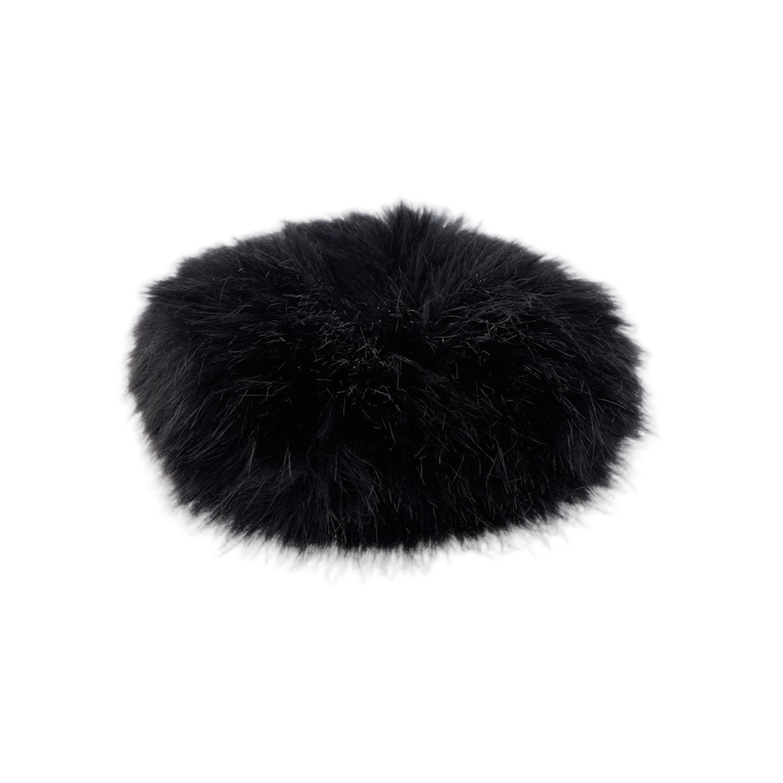 발렌시아가 홀리 애니멀 프리 퍼 스크런치 블랙(Balenciaga Holli Animal-Free Fur Scrunchie Black) - 2