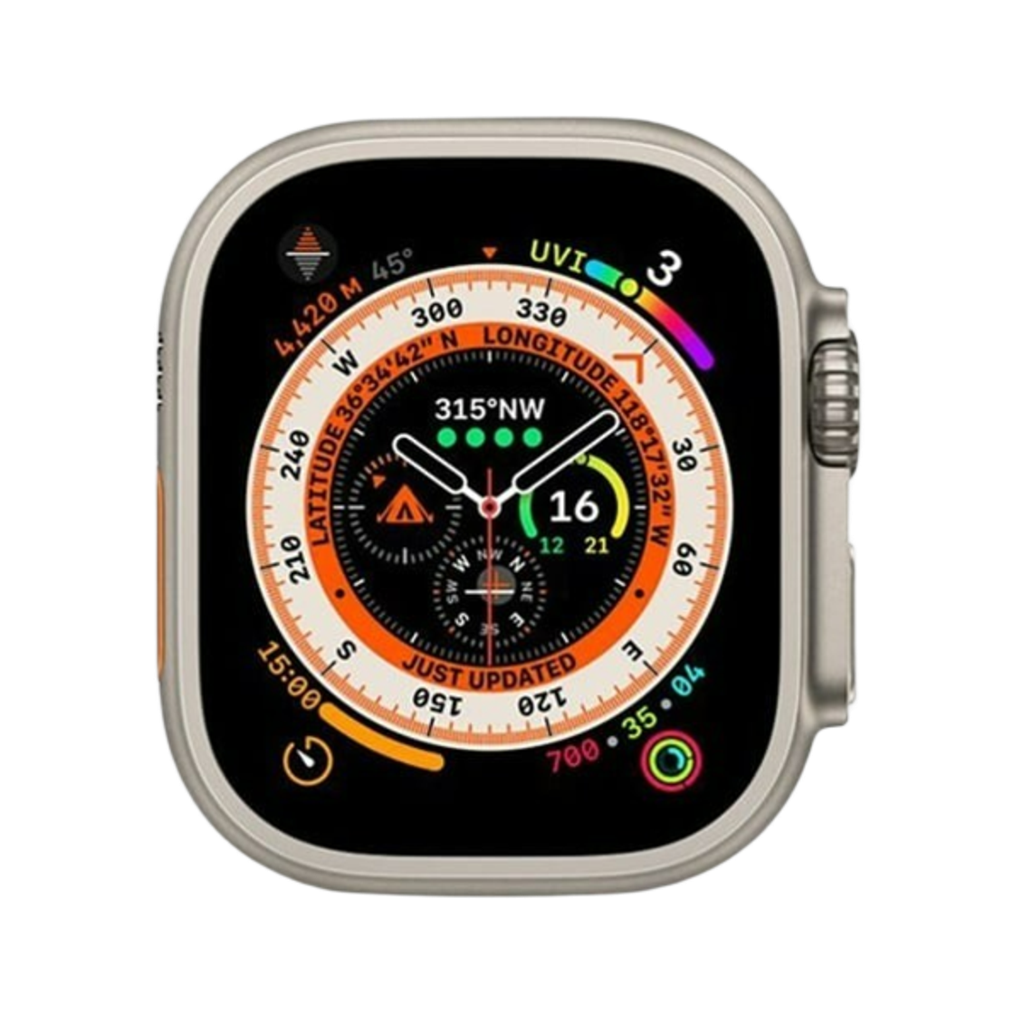 [S등급] 리퍼비시 애플워치 울트라 49mm 셀룰러 내츄럴 티타늄 케이스([S등급] Refurbished Apple Watch Ultra 49mm GPS + Cellular Natural Titanium Case) - 1
