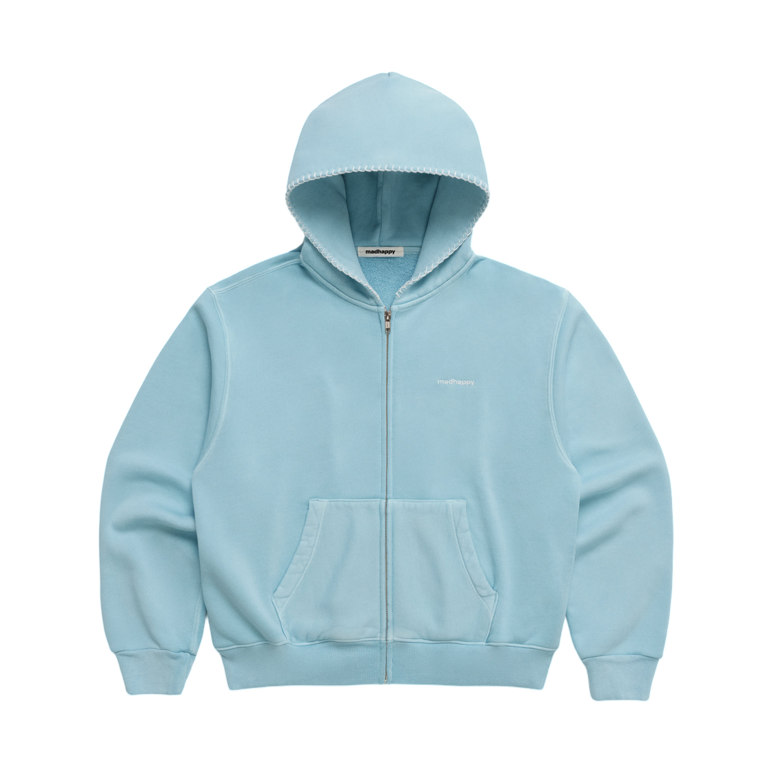 매드해피 클래식 미드웨이트 집업 스카이폴(Madhappy Classics Midweight Zip Up Skyfall)