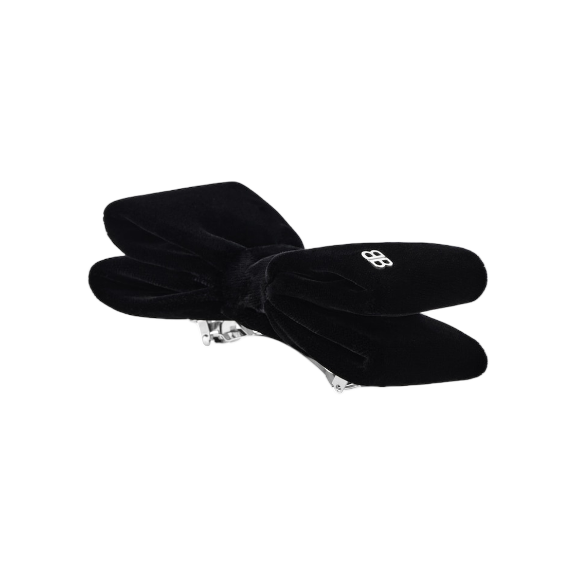 (W) 발렌시아가 홀리 헤어 보우 블랙 샤이니 실버((W) Balenciaga Holli Hair Bow Black Shiny Silver) - 2