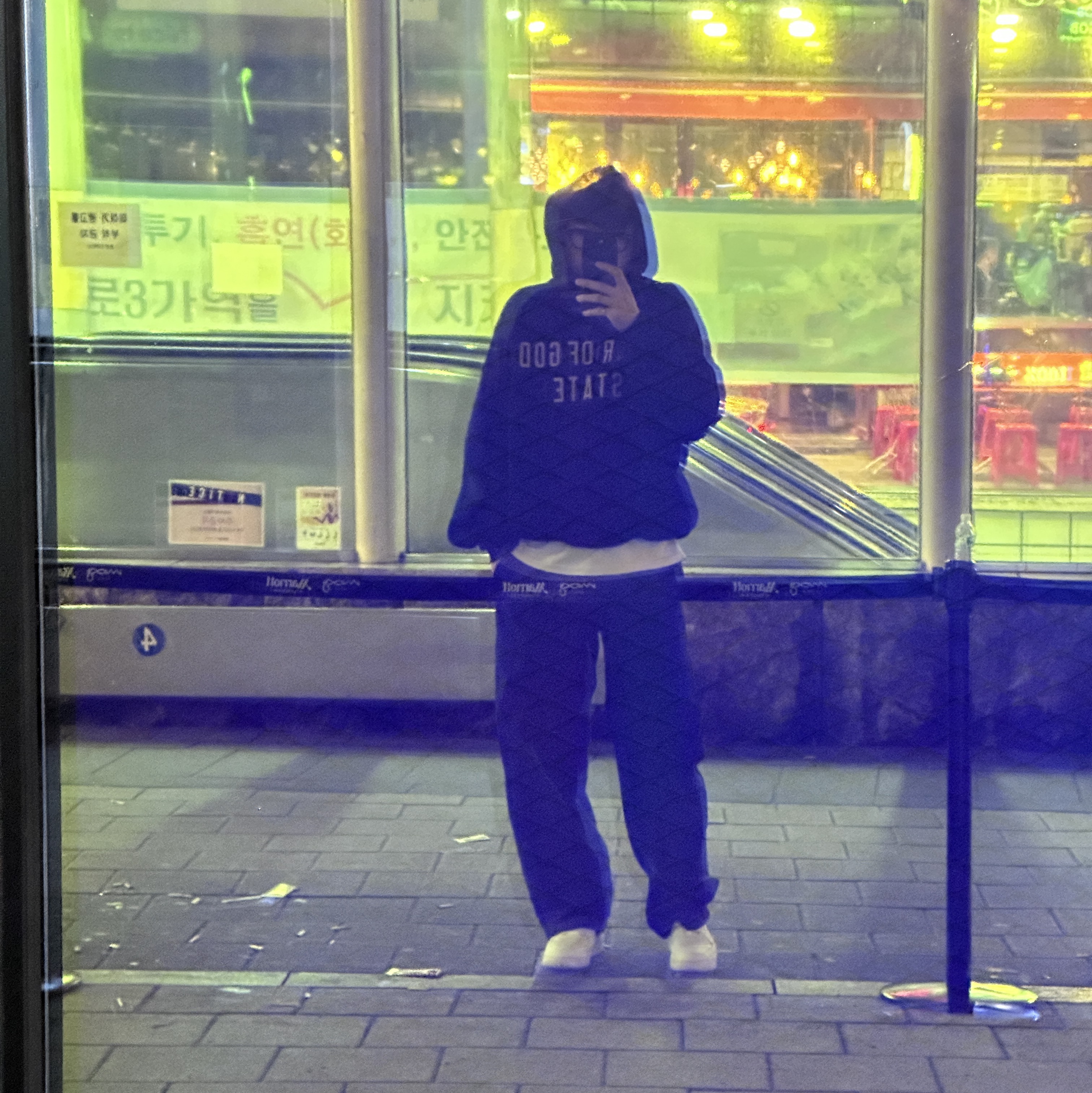 Essentials Fleece State Hoodie Black - 24FW 착용 스타일