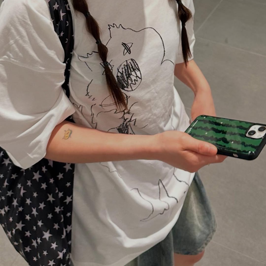 [EARPEARP X KIMS FRUITS] Watermelon Carpenter Epoxy Case MagSafe 착용 스타일 - 3