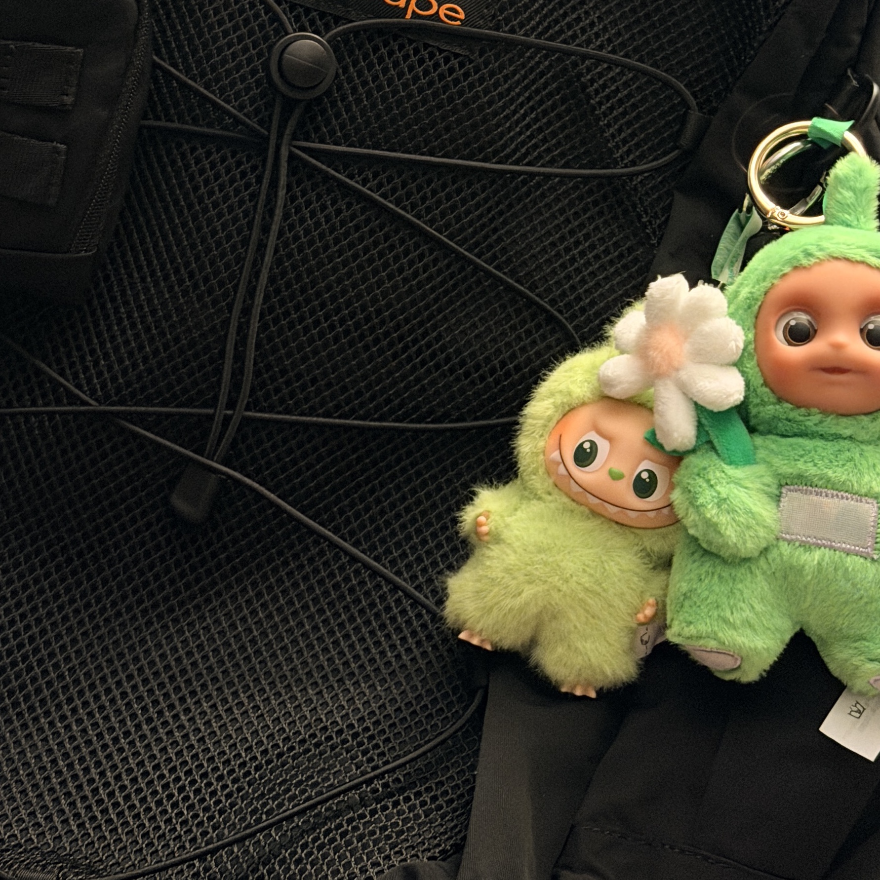 Pop Mart Labubu The Monsters Pin For Love Series Vinyl Plush Pendant (N-Z) V (Opened Case) 착용 스타일