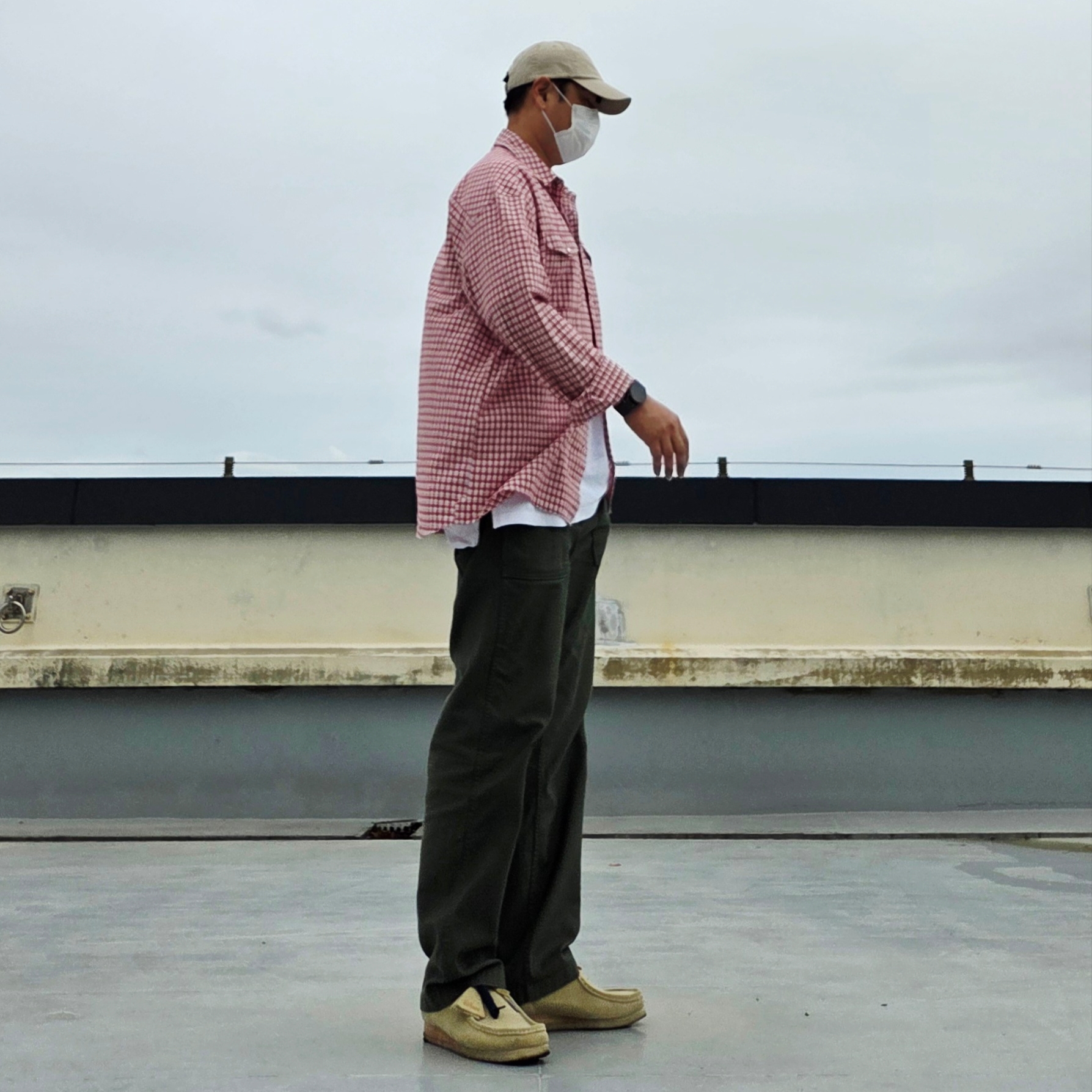 [20% 적립] Polo Ralph Lauren Cotton Chino Baseball Cap Nubuck Relay Blue - 25SS, General Idea Man Western Check Shirts Red 착용 스타일 - 2