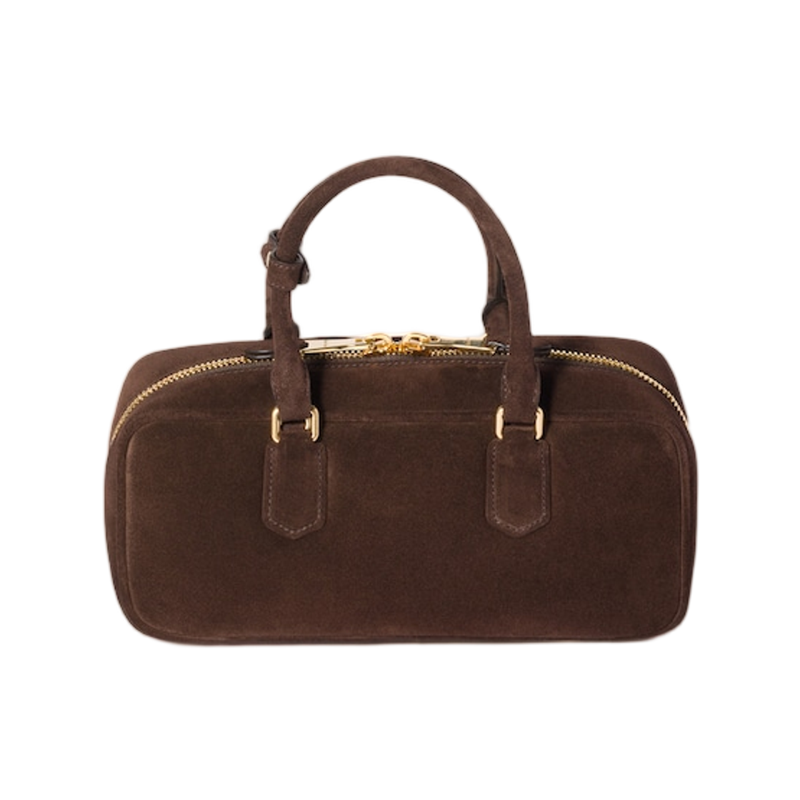미우 미우 아르카디 스웨이드 백 다크 브라운(Miu Miu Arcadie Suede Bag Dark Brown) - 3