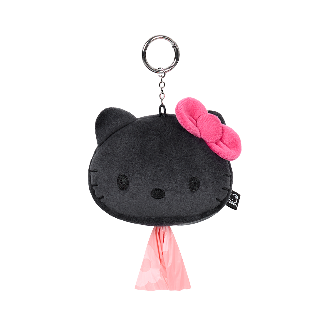 아루마루 x 헬로키티 풉백 키링 블랙(Arumaru x Hello Kitty Poop Bag Key Ring Black)