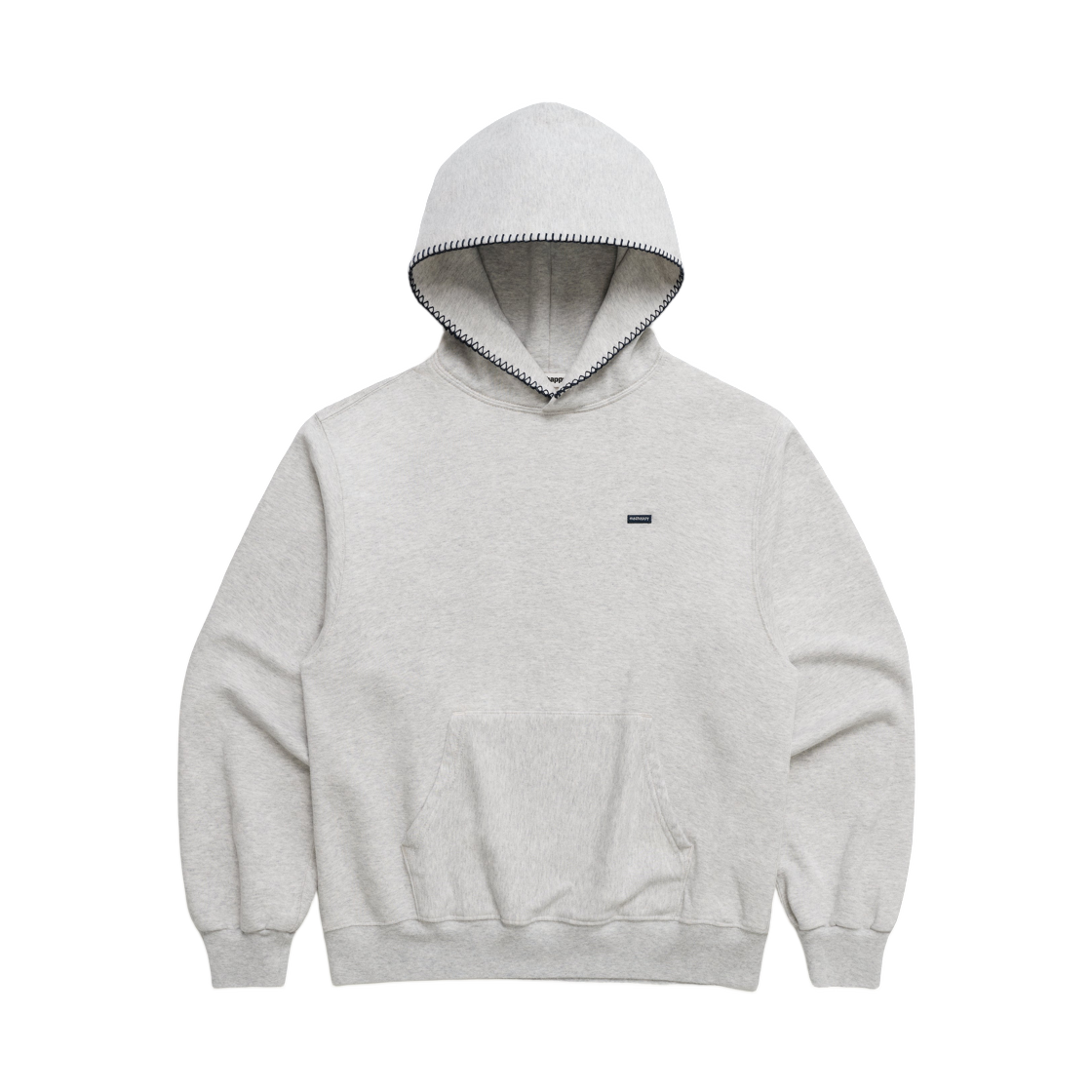 UK46001403 Madhappy Classics Lightweight Fleece Hoodie Light Grey Heather