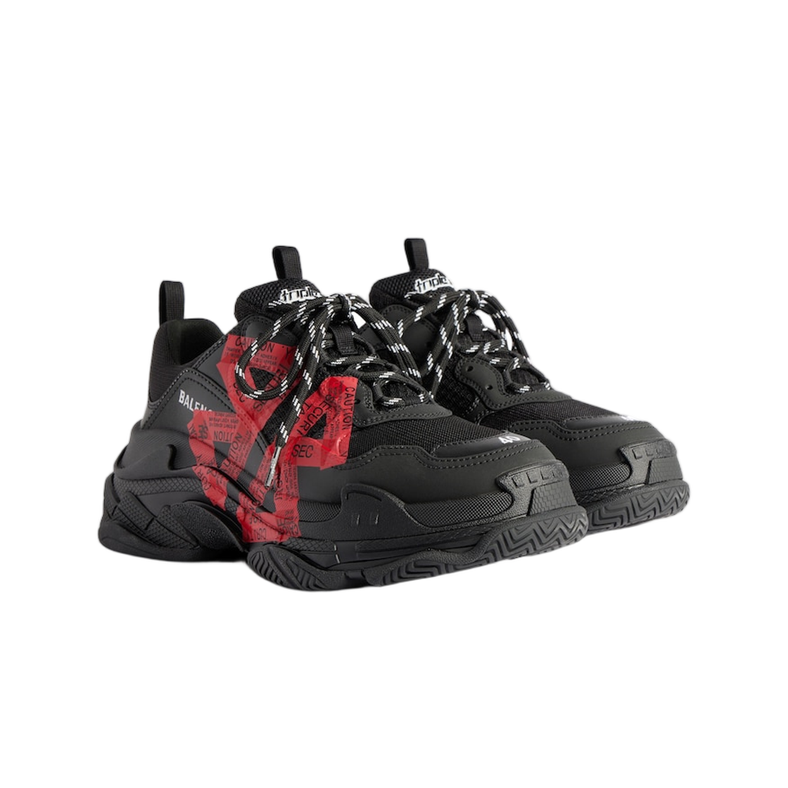 발렌시아가 트리플 S 스니커즈 블랙 레드(Balenciaga Triple S Sneaker Black Red) - 2