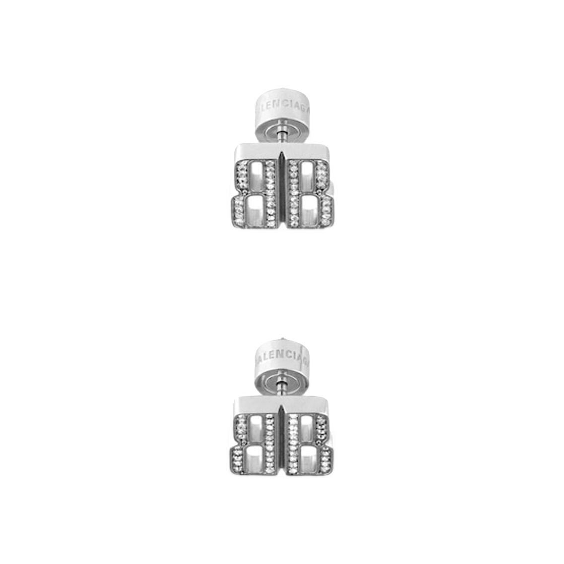 (W) 발렌시아가 나노 스터드 XS 이어링 실버((W) Balenciaga Nano Stud XS Earrings Silver) - 2