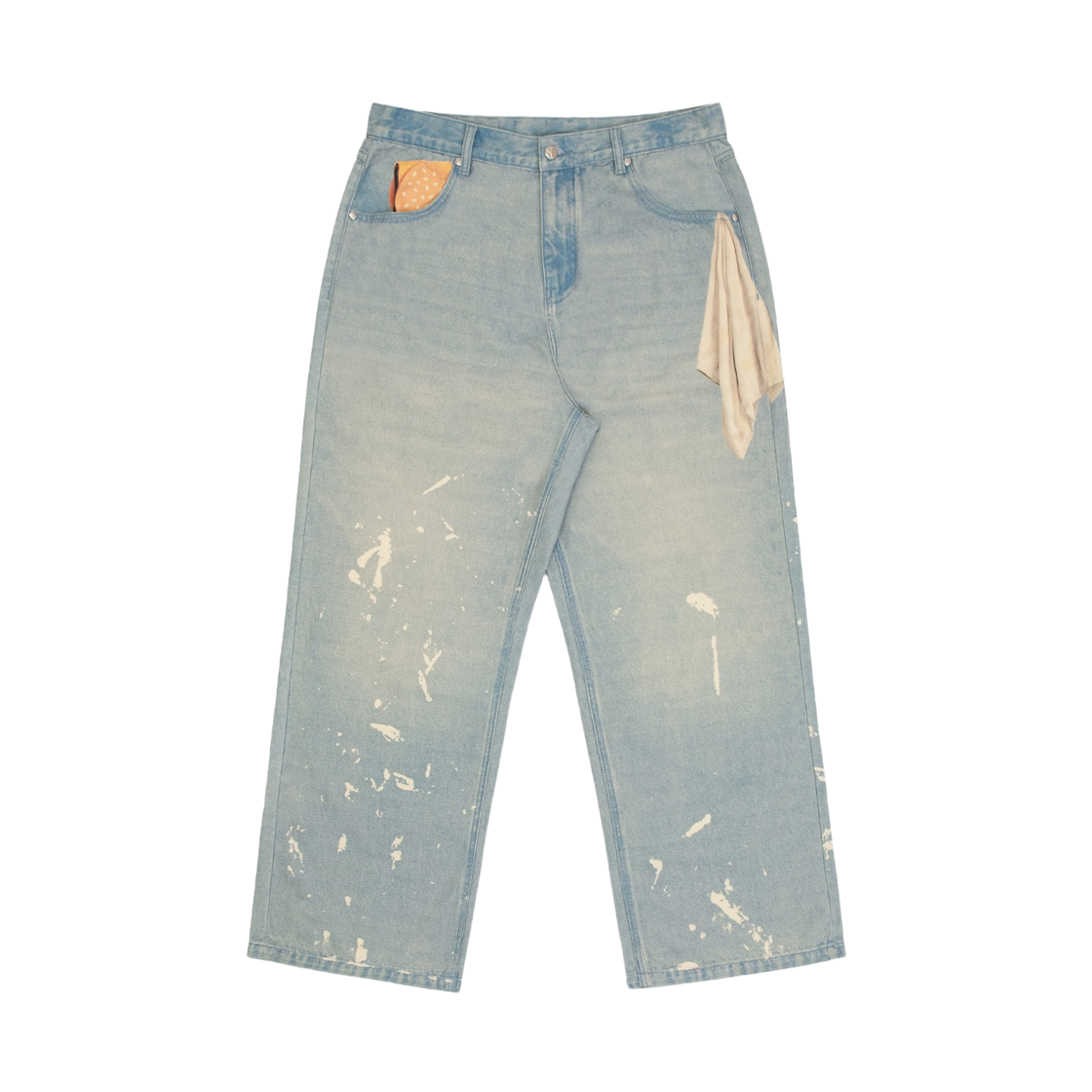 반디 더 핑크 프라이즈 데님 팬츠 라이트 블루(Vandy The Pink Fries Denim Pants Light Blue)