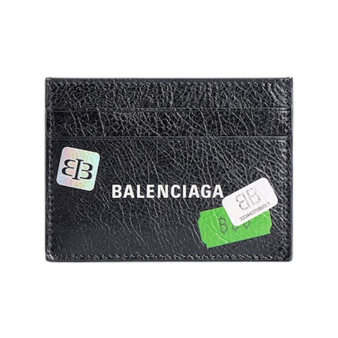 5943092AB7F1084 Balenciaga Cash Card Holder Black Multicolor