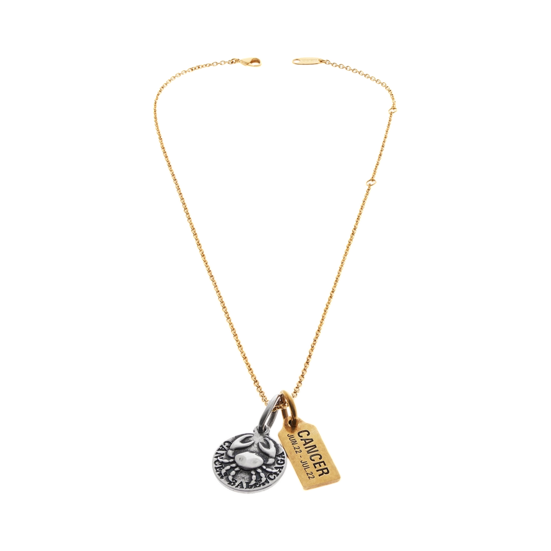 발렌시아가 호로스코프 캔서 네클리스 골드 실버(Balenciaga Horoscope Cancer Necklace Gold Silver) - 2