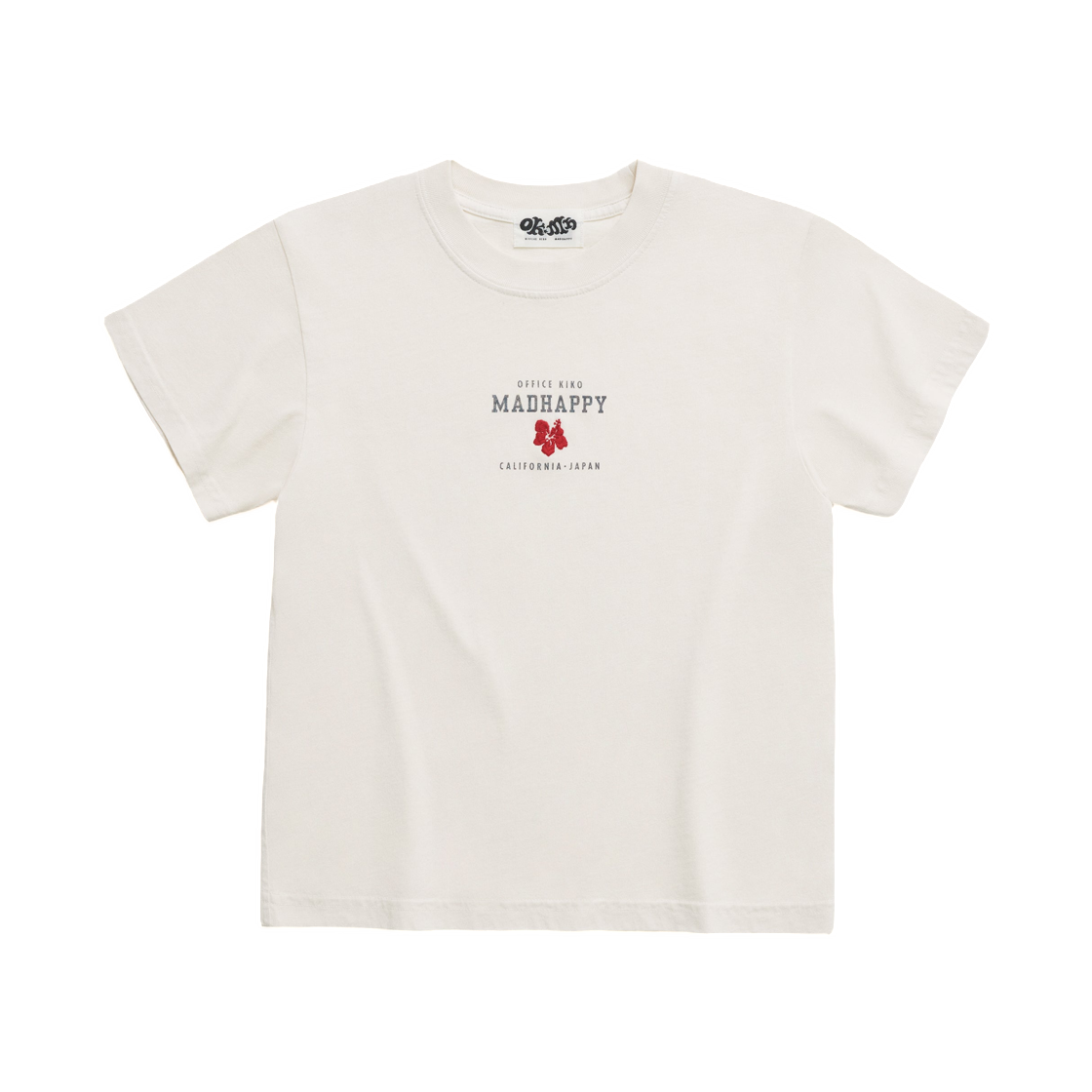 WK382522208 (W) Madhappy x Office Kiko Shrunken T-Shirt Tofu
