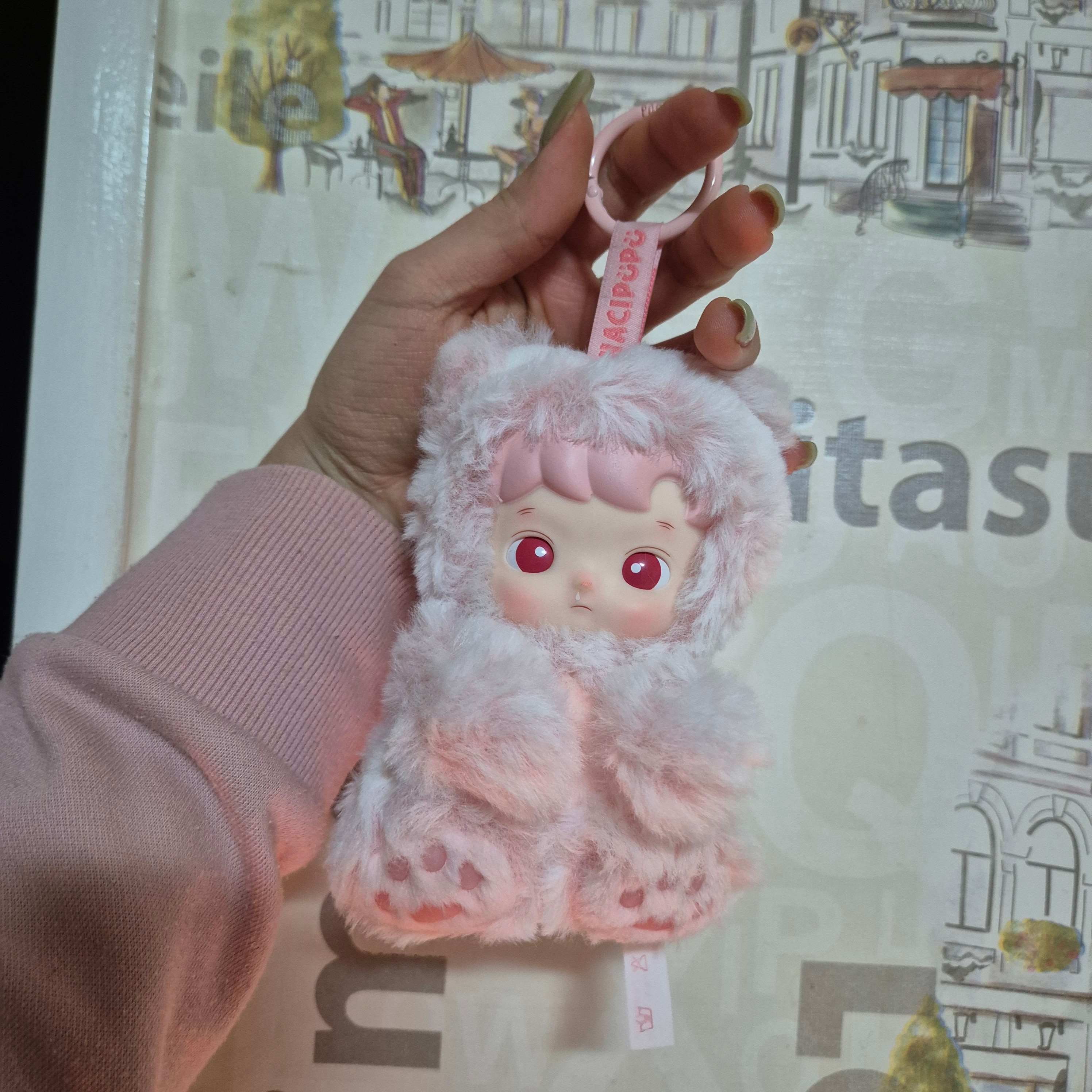 Pop Mart Hacipupu Gummy Bear Series Vinyl Plush Pendant (1 Blind Box) 착용 스타일 - 3