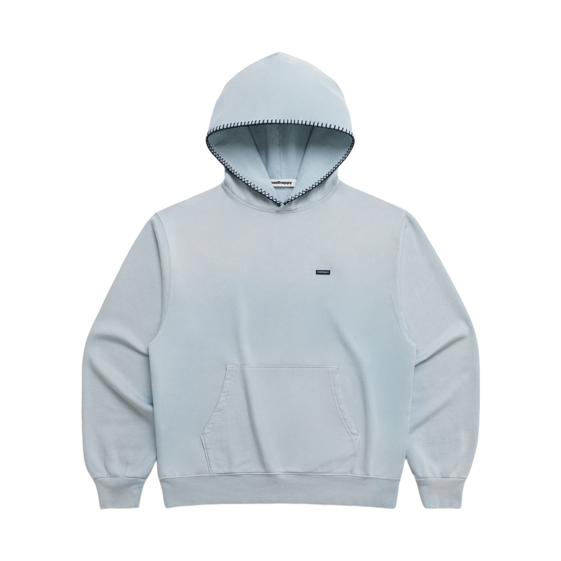 매드해피 클래식 라이트웨이트 플리스 후드 슬레이트 블루(Madhappy Classics Lightweight Fleece Hoodie Slate Blue)