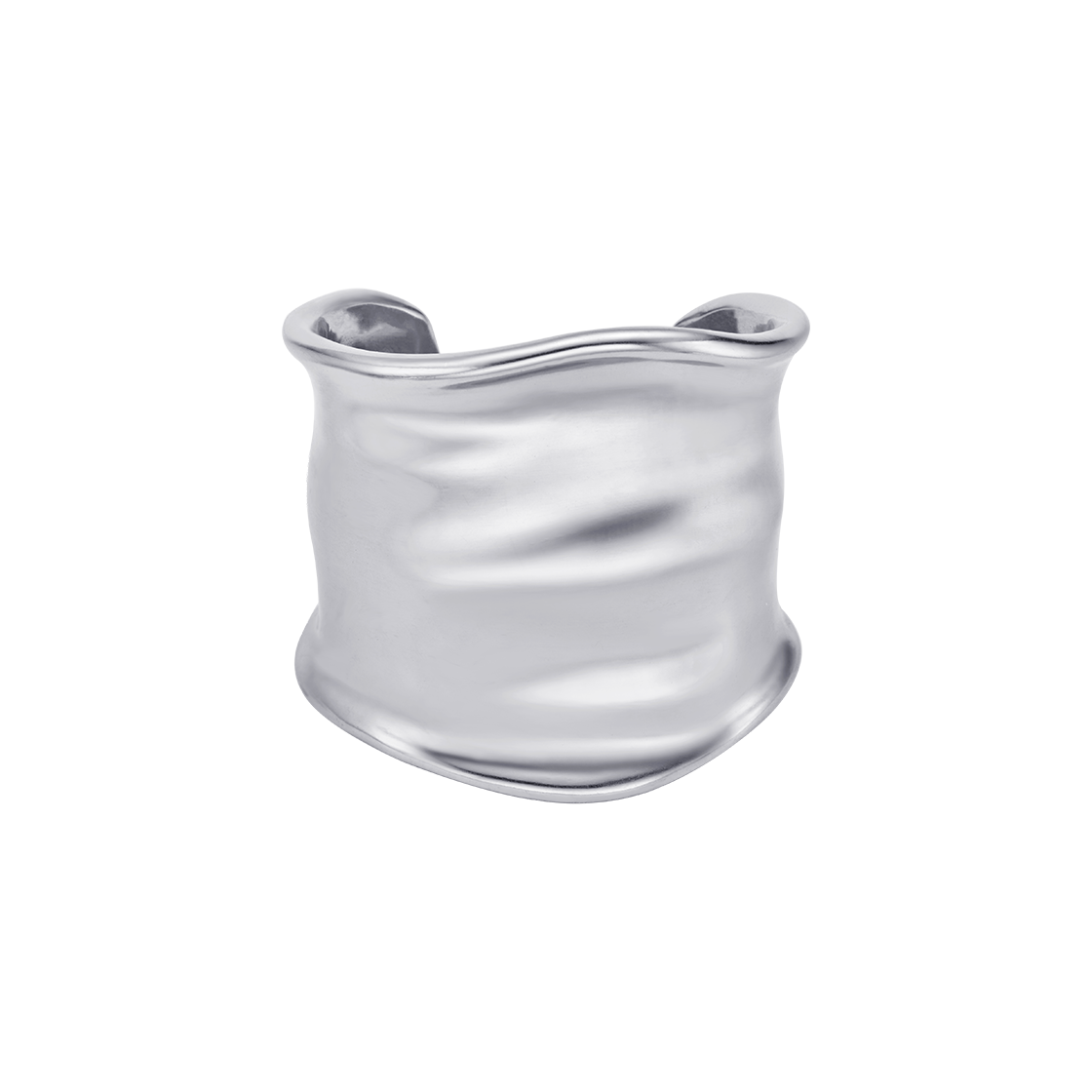 25B10B010-1 TEE RING JAY Groove Large Cuff  Silver