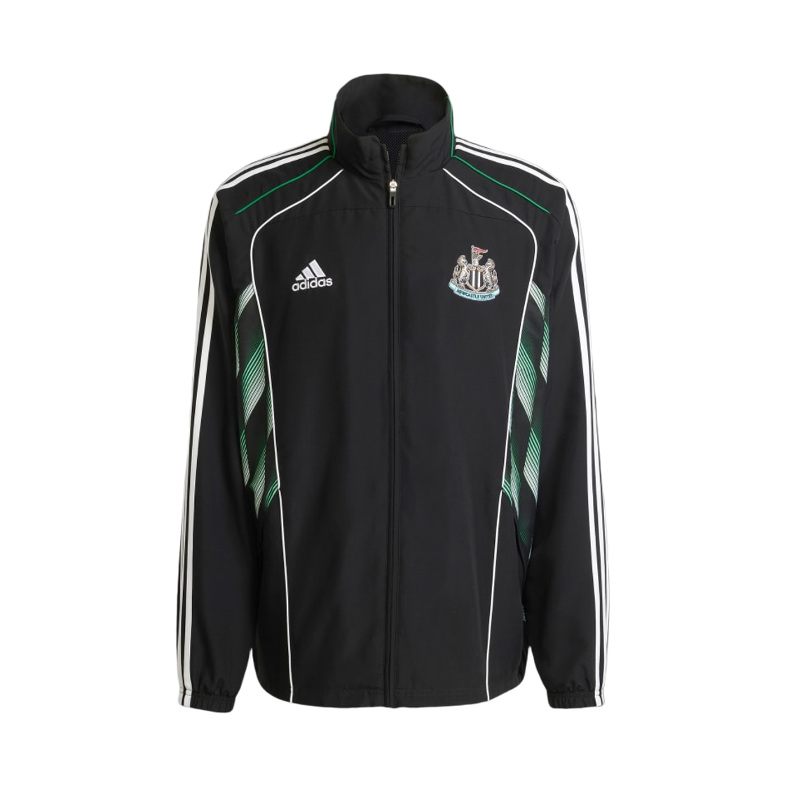아디다스 뉴캐슬 유나이티드 FC UBP 트랙탑 블랙 화이트 - KR 사이즈 (논 마킹 버전)(Adidas Newcastle United FC UBP Track Top Black White - KR Sizing (Non Marking Ver.)) - 1