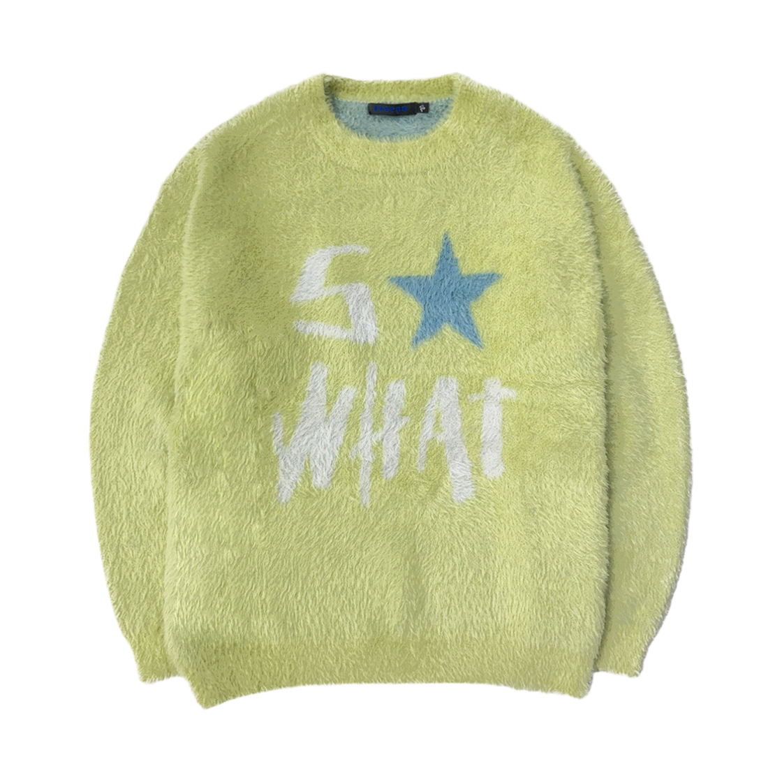 쎄르페 SO WHAT 헤어리 니트 스웨터 라이트 그린(SSERPE So What Hairy Knit Sweater Light Green) - 2