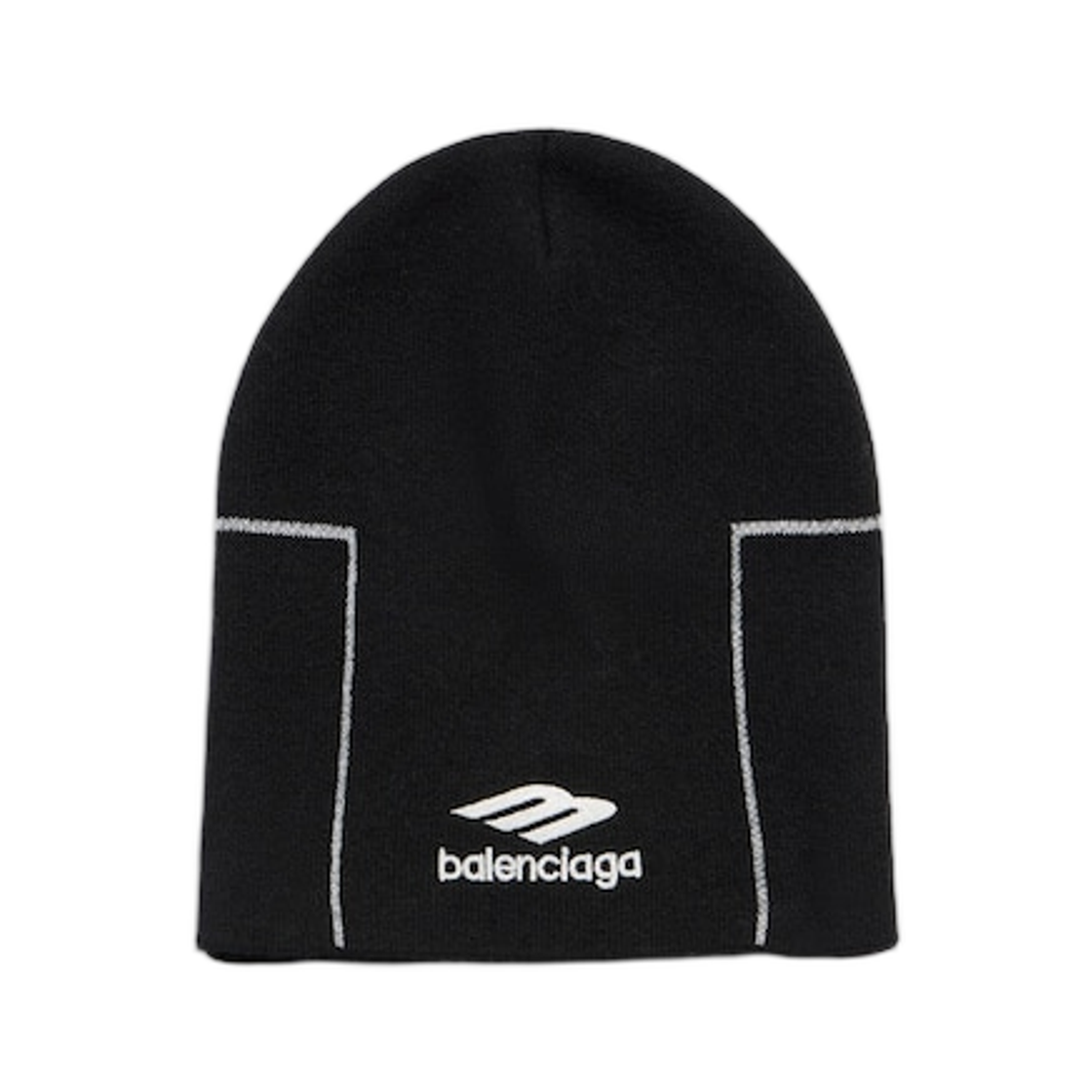발렌시아가 3B 스포츠 아이콘 스포티 비니 블랙 화이트(Balenciaga 3B Sports Icon Sporty Beanie Black White) - 1