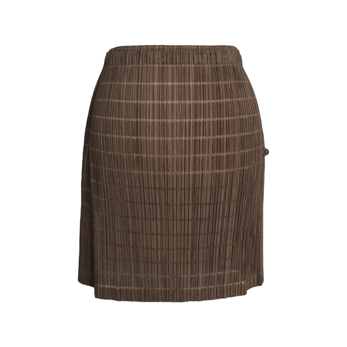 이세이미야케 플리츠 플리즈 카키 주름 미니 스커트 F(Issey Miyake Pleats Please Khaki Pleated Mini Skirt F)
