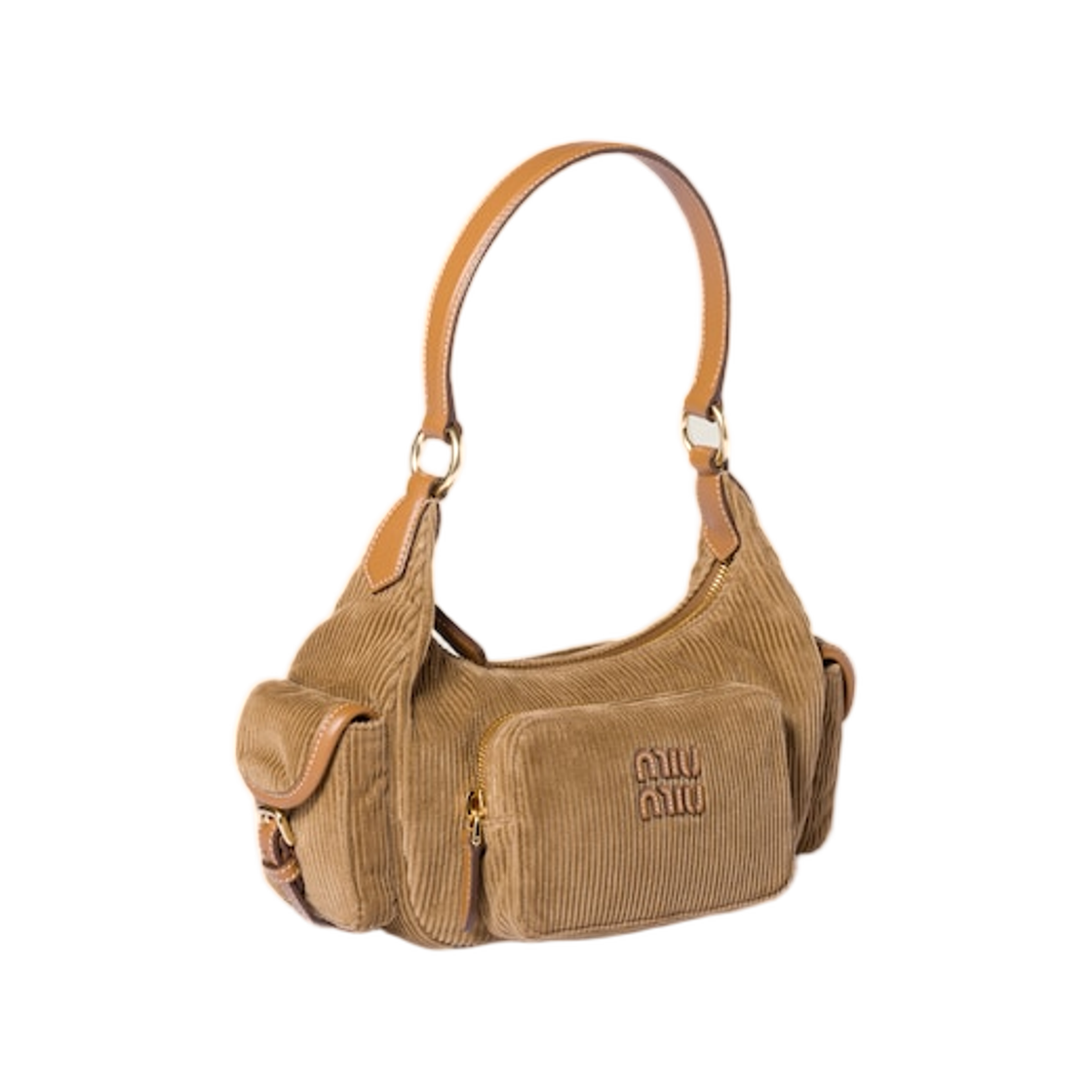 미우 미우 코듀로이 포켓 백 시나몬(Miu Miu Corduroy Pocket Bag Cinnamon) - 2