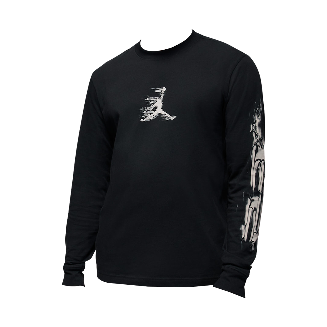 HQ9039-010 Jordan Sport Dri-Fit Long Sleeve T-Shirt Black White (HQ9039-010)