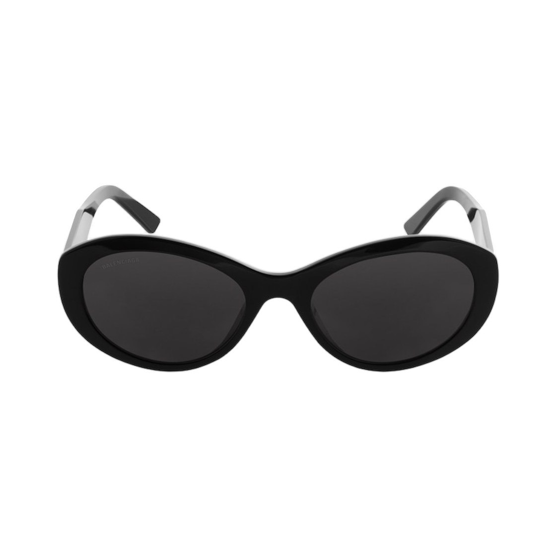 837763T00391000 Balenciaga Flat Oval Sunglasses Black
