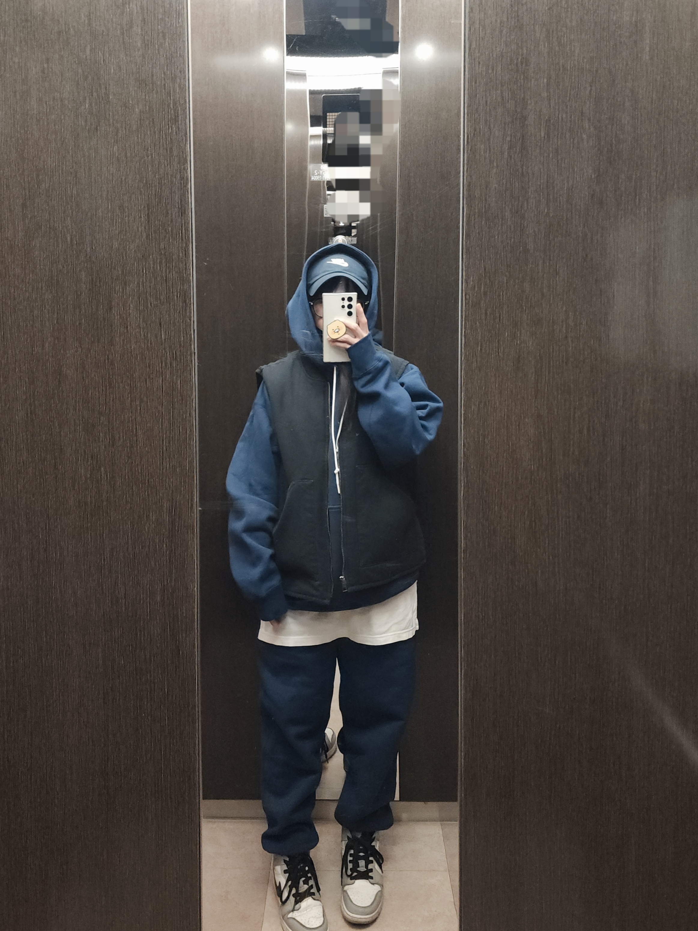 Nike Solo Swoosh Fleece Pullover Hoodie Midnight Navy - Asia, Nike Solo Swoosh Fleece Pants Midnight Navy - Asia 착용 스타일