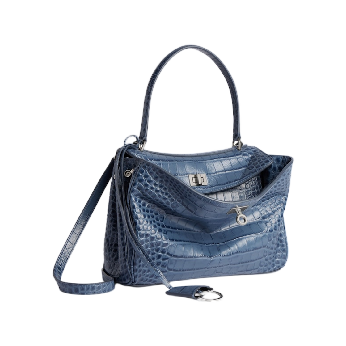 발렌시아가 로데오 핸드백 스몰 페이디드 다크 블루(Balenciaga Rodeo Handbag Small Faded Dark Blue) - 2