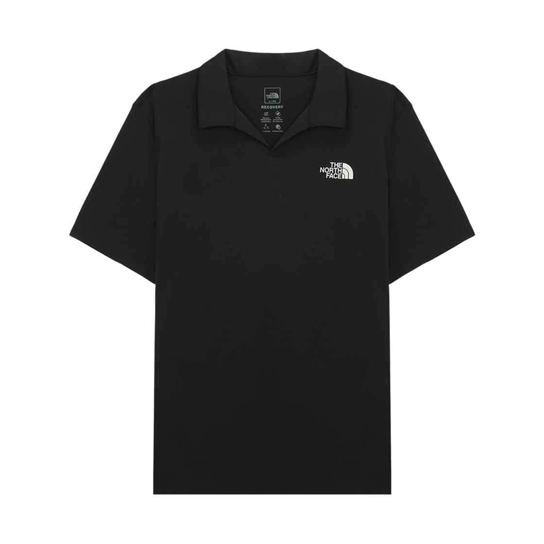NT7PS10A The North Face Recovery S/S Polo Black - 25FW