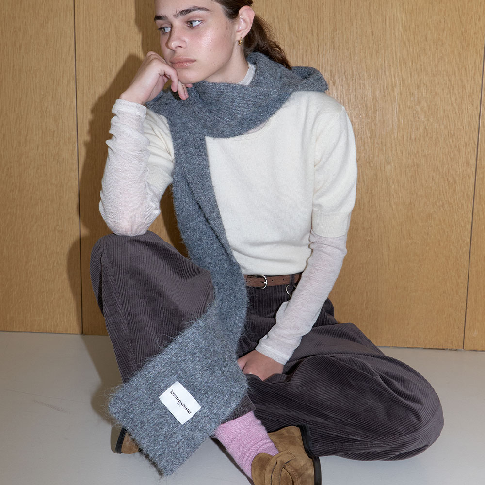 러브미몬스터 모도리 머플러 차콜(lovememonster Modory Muffler Charcoal) - 2