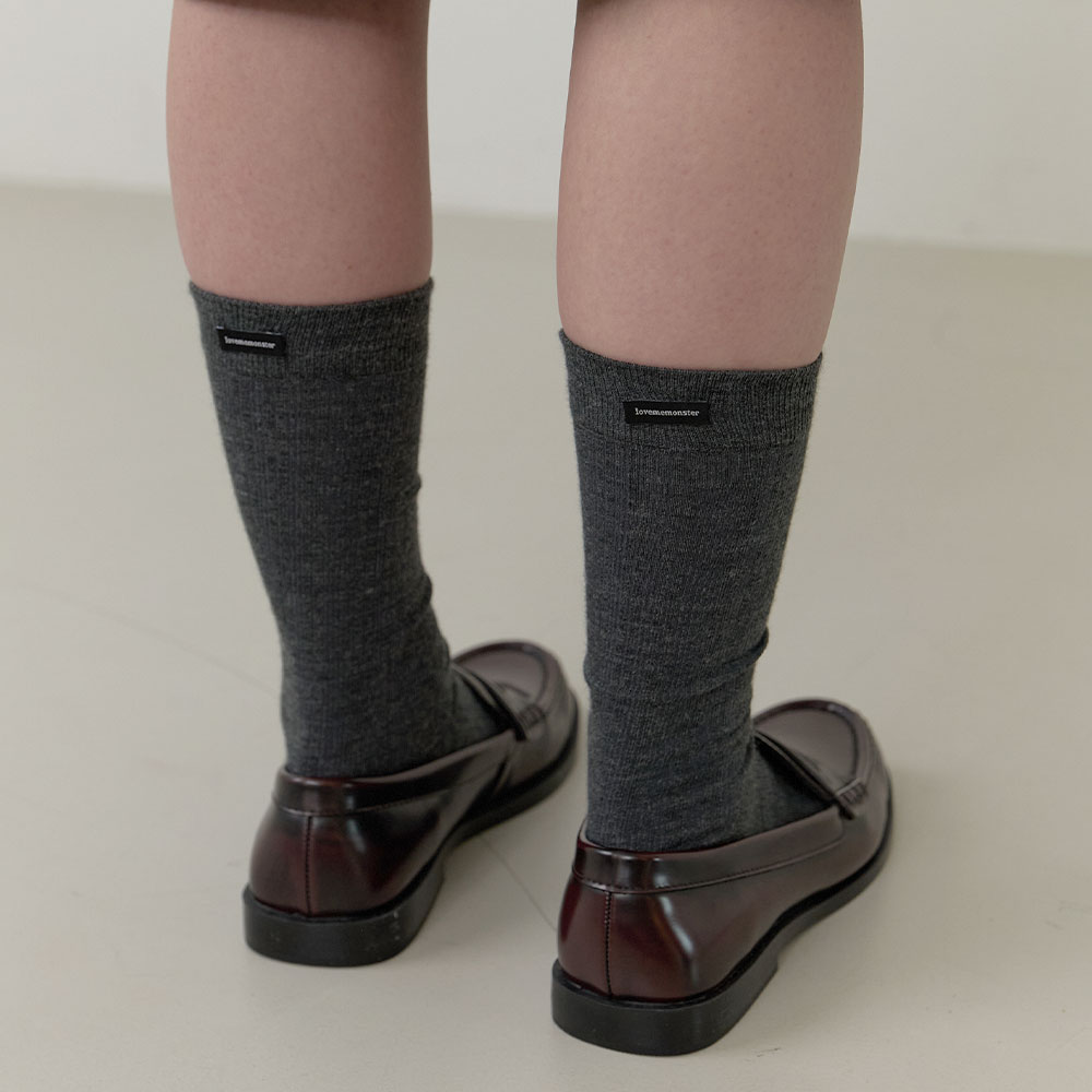 러브미몬스터 파파스 포멀 긴 양말 차콜(lovememonster Papa'S Formal Middle Socks Charcoal) - 4
